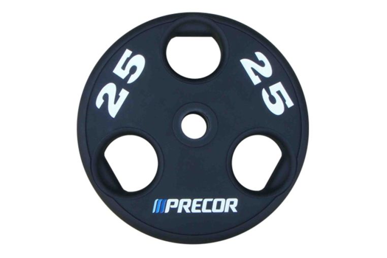 Олимпийский диск в уретане Precor FM\UPP-25KG\BK-LZ-00 25 кг, черный с лазерной гравировкой 