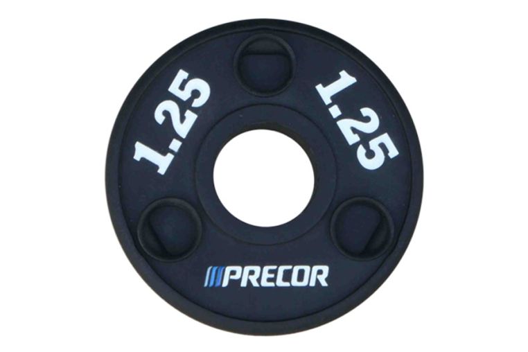 Олимпийский диск в уретане Precor FM\UPP-1.25KG\BK-LZ-00 1,25 кг, черный, лазерная гравировка 