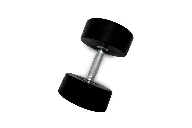 Гантель круглая обрезиненная 27,5кг UnixFit PRO DBRND27_5PBK фото 1