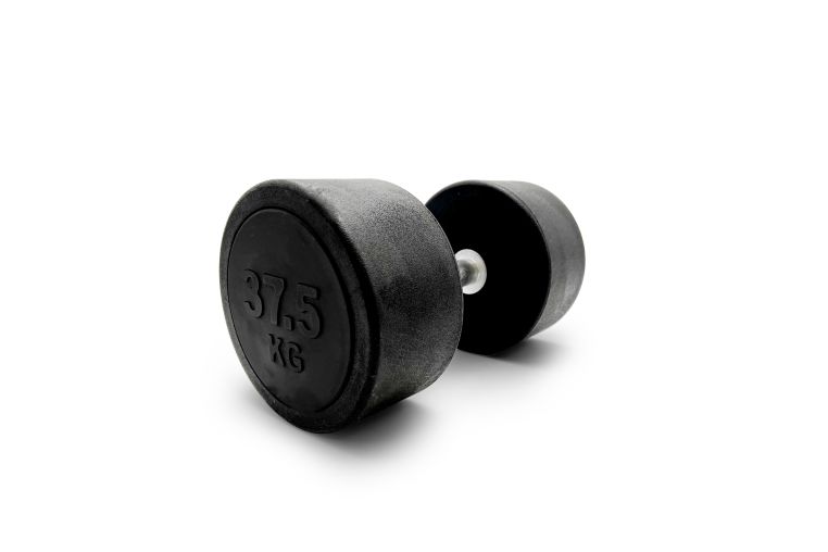 Гантель круглая обрезиненная 37,5кг UnixFit PRO DBRND37_5PBK 