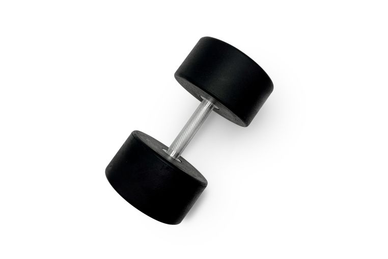 Гантель круглая обрезиненная 37,5кг UnixFit PRO DBRND37_5PBK фото 1