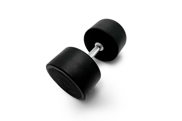 Гантель круглая обрезиненная 40кг UnixFit PRO DBRND40PBK фото 2