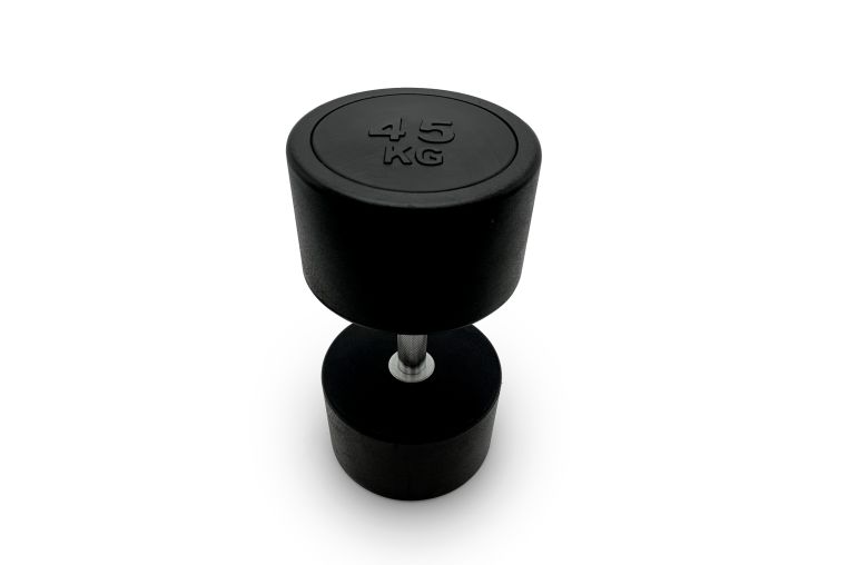 Гантель круглая обрезиненная 45кг UnixFit PRO DBRND45PBK фото 2