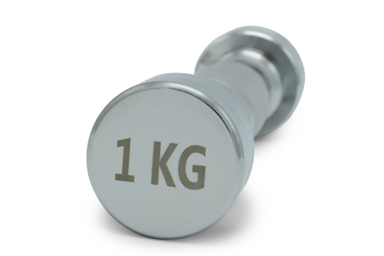 Гантель круглая хромированная 1кг UnixFit PRO DBRND1PCE фото 1
