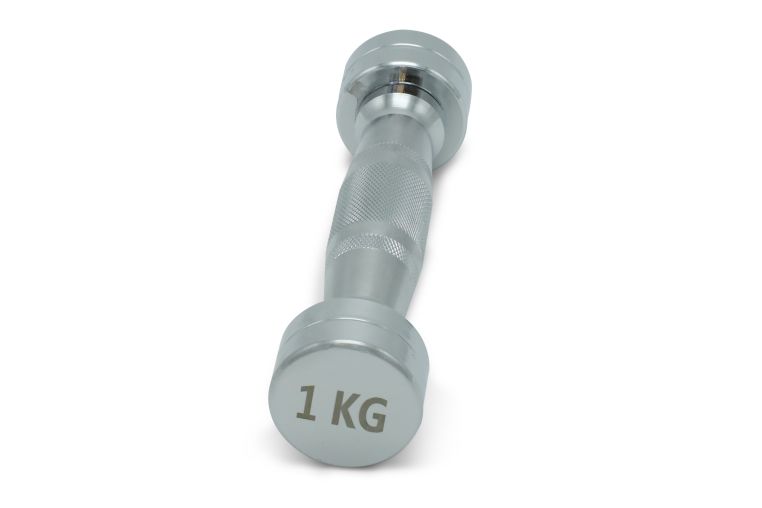 Гантель круглая хромированная 1кг UnixFit PRO DBRND1PCE фото 2