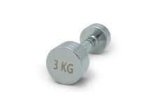 Гантель круглая хромированная 3кг UnixFit PRO DBRND3PCE