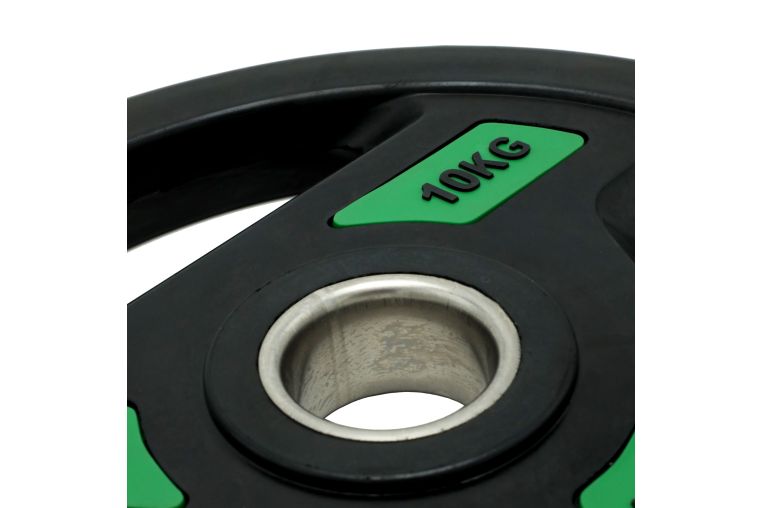 Диск обрезиненный c хватом 10кг, 51 мм UnixFit PRO DG10RUBPGR фото 3