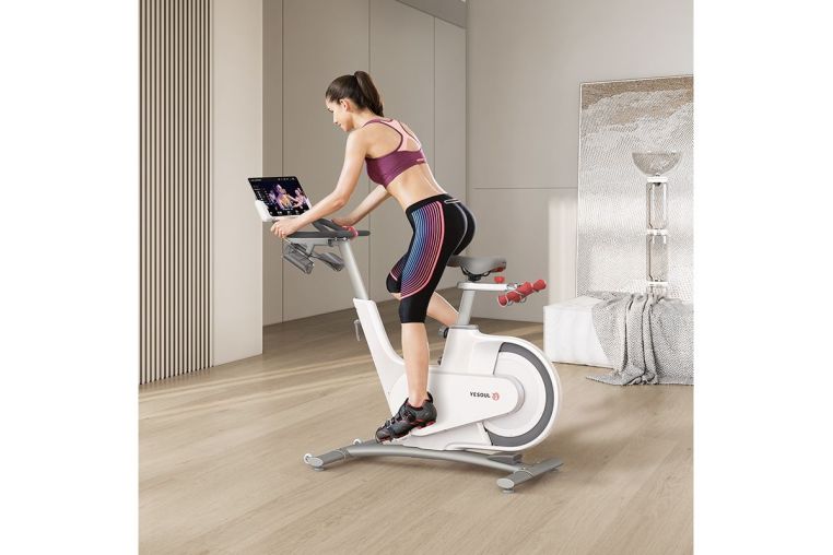 Велотренажер Yesoul Smart Spinning bike V1 белый фото 2