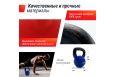 Гиря виниловая 16 кг UnixFit KBVIN16BL Blue фото 2