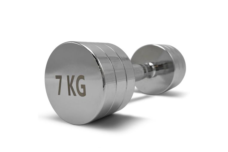 Гантель круглая хромированная 7кг UnixFit PRO DBRND7PCE 