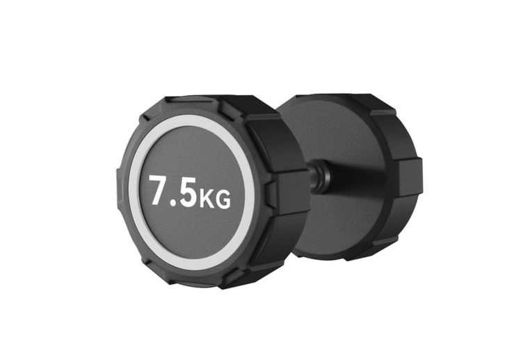 Гантель фиксированная полиуретановая 7,5кг Johns 74032-7,5 чёрный 