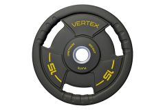 Диск полиуретановый d51мм, 15кг Vertex 91035A-15ВC чёрно-желтый