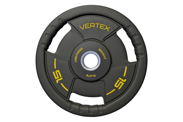 Диск полиуретановый d51мм, 15кг Vertex 91035A-15ВC чёрно-желтый 