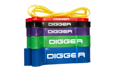 Эспандер ленточный жёлтый 6,4мм нагрузка до 5-15lb (2,27-6,8кг) Hasttings Digger HD31D1-Yellow