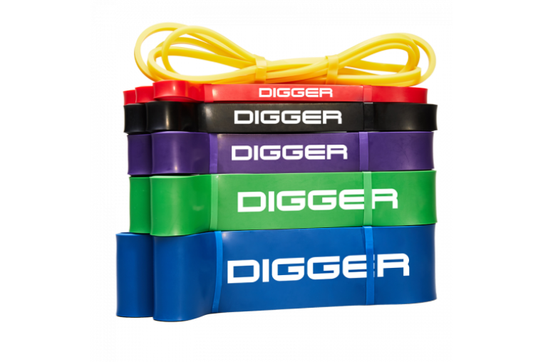 Эспандер ленточный синий 64мм нагрузка до 65-175lb (29,48-79,38кг) Hasttings Digger HD31D6-Blue 
