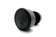Гантель круглая обрезиненная 35кг UnixFit PRO DBRND35PBK