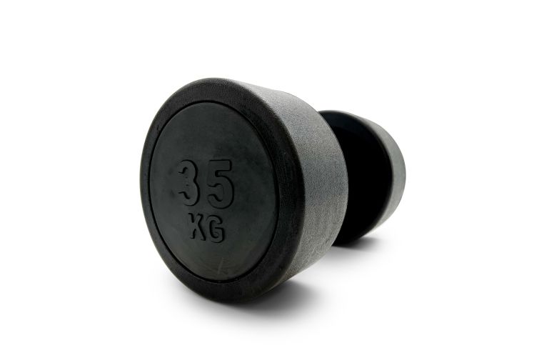 Гантель круглая обрезиненная 35кг UnixFit PRO DBRND35PBK 