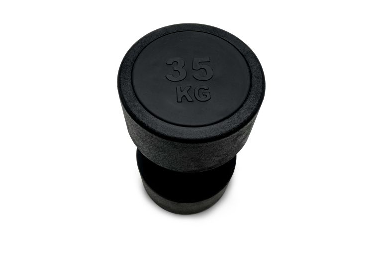 Гантель круглая обрезиненная 35кг UnixFit PRO DBRND35PBK фото 2
