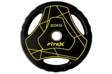 Диск Олимпийский 20кг полиуретановый с ручками Fitex LP-20