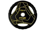 Диск Олимпийский 25кг полиуретановый с ручками Fitex LP-25