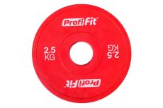 Диск обрезиненный цветной d51мм, 2,5кг Profi-Fit