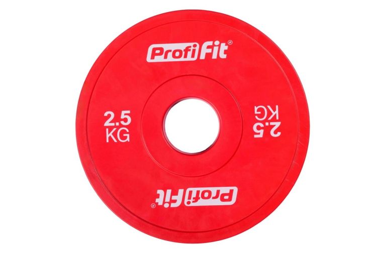 Диск обрезиненный цветной d51мм, 2,5кг Profi-Fit 