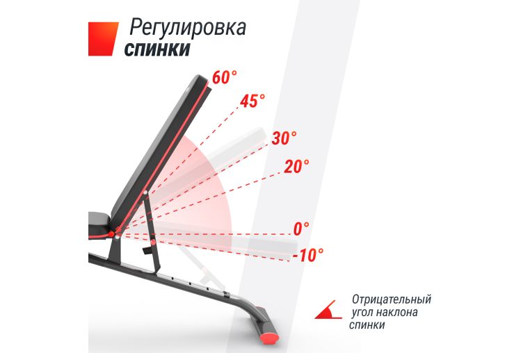 Скамья силовая универсальная UnixFit BENCH 140 BSBN140 фото 10