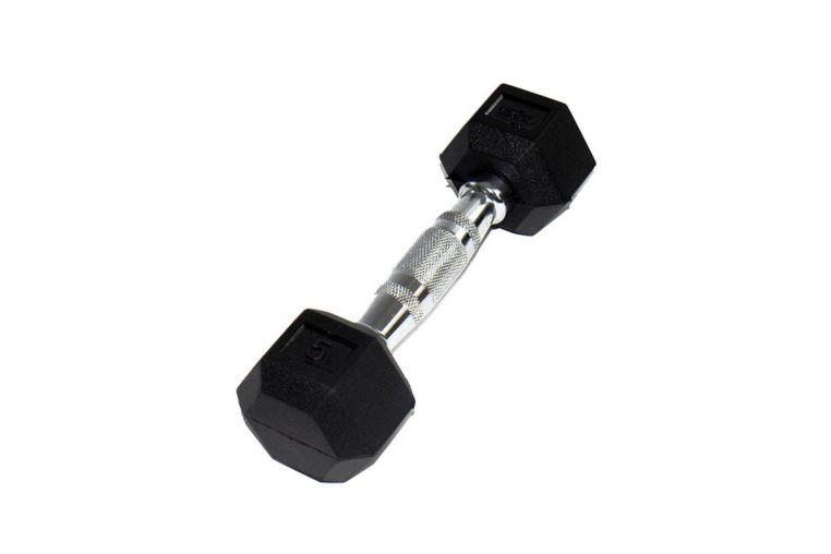 Гантель Perform Better Rubber Encased Hex Dumbbells 5 кг 0543-5\ 