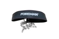 Узкий пояс для отягощений FOREMAN ширина 11,5 см, цепь 100 см, черный