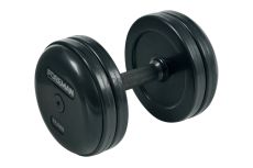 Фиксированные гантели в сборе FOREMAN FP/RUB-EPR 27,5 кг, черный с логотипом