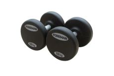 Фиксированные гантели в уретане FOREMAN 4 кг, черный
