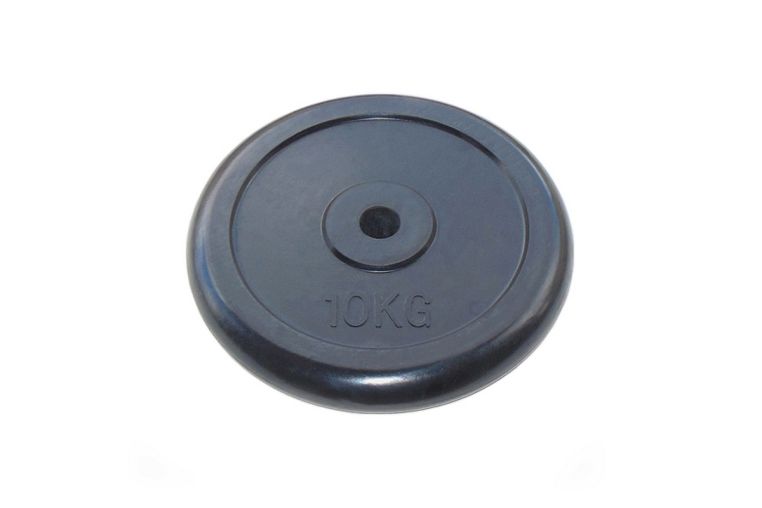 Диск обрезиненный 10кг Johns 71019-10B-26 чёрный 
