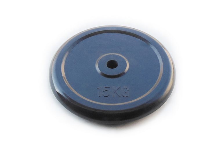 Диск обрезиненный 15кг Johns 71019-15B-26 чёрный 
