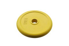 Диск обрезиненный 15кг Johns 71019-15С-26 жёлтый