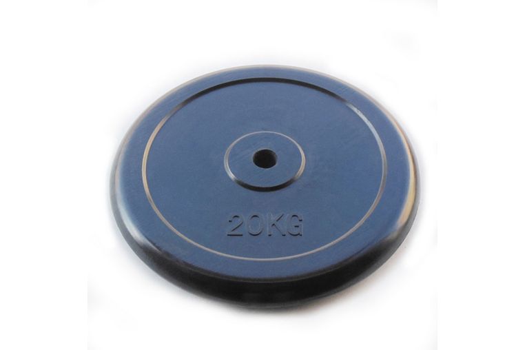 Диск обрезиненный 20кг Johns 71019-20B-26 чёрный 