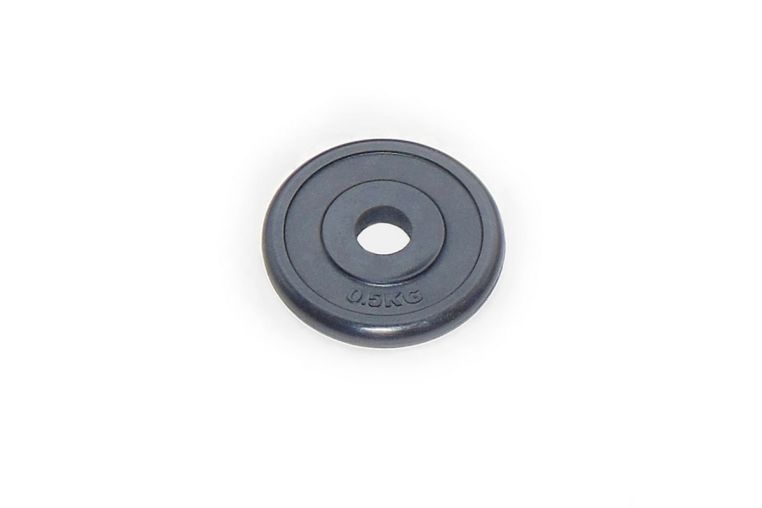 Диск обрезиненный 0,5кг Johns 71019-0,5B-26 чёрный 