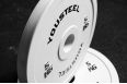 Диск 5кг каучуковый для штанги YouSteel Белый фото 3