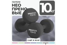 Гантели неопреновые 2шт по 10кг PROIRON Г2100НЕО