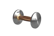 Гантель из нержавеющей стали и орехового дерева 2кг PROIRON Г1020НО