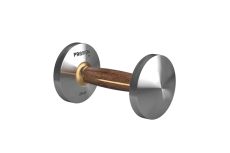 Гантель из нержавеющей стали и орехового дерева 3кг PROIRON Г1030НО