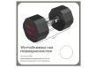 Гантель обрезиненная 24кг PROIRON Г1240ОБР фото 1