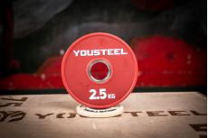 Диск 2,5кг, каучук, тренировочный, красный YouSteel