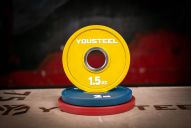 Диск 1,5кг, каучук, тренировочный, желтый YouSteel