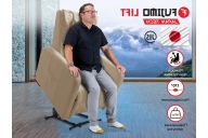 Реклайнер Fujimo LIFT CHAIR F3005 FLFL с подъемом Ваниль