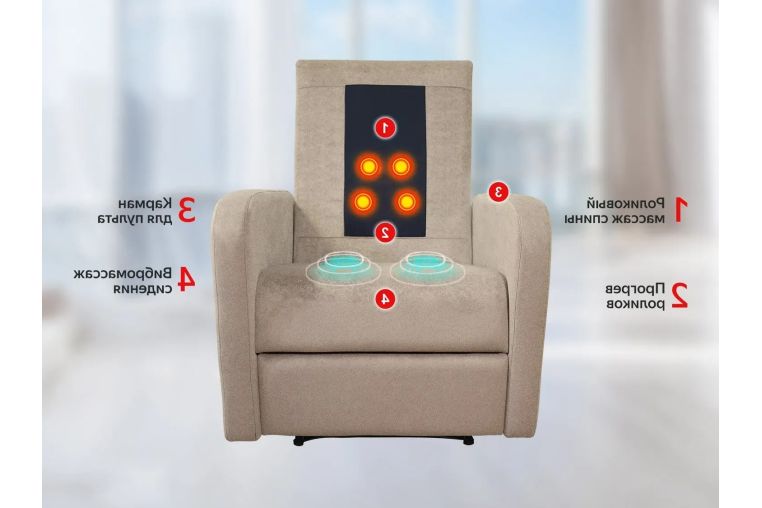 Реклайнер Fujimo E-COMFORT CHAIR F3005 FEF с электроприводом Ваниль фото 1