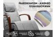 Массажное кресло-качалка Fujimo F2002 MCX Time2Chill Grey (Tailor 7) Вишня фото 15