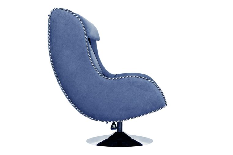 Офисное массажное кресло EGO Max Comfort EG3003 Galaxy Blue (микрошенилл) фото 2