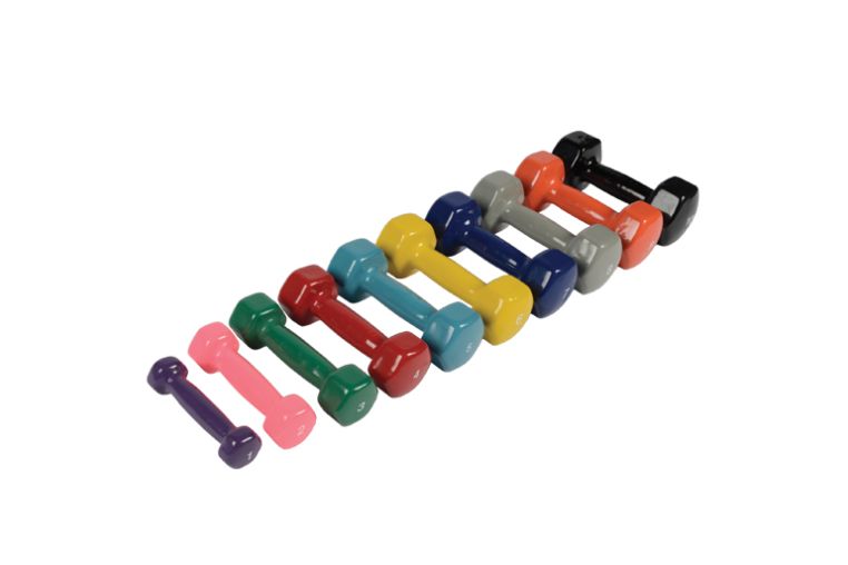 Виниловые гантели для аэробики FOREMAN IVD 1,80 кг, пара, нестандартный красный 