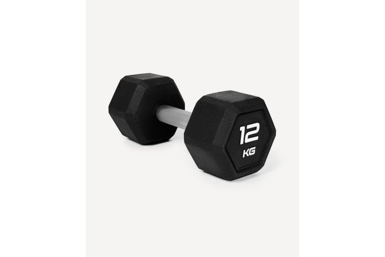 Гантель гексагональная 12кг, обрезиненная Star Fit DB-301PRO черный 