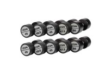 Гантельный ряд полиуретановый LEVEL (шаг 2,5кг, 5 пар) 40-50кг Profi-Fit